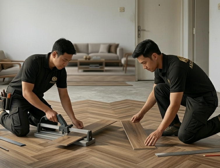 Pemasangan SPC dan Vinyl Lantai